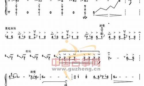 乡韵古筝曲谱子_乡韵古筝教学